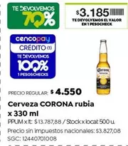 Corona - Cerveza rubia