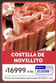 X$ - COSTILLA DE NOVILLITO