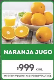 X$ - Naranja Jugo