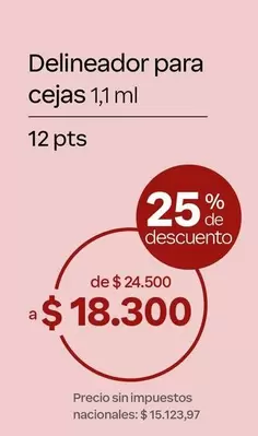 Delineador para cejas