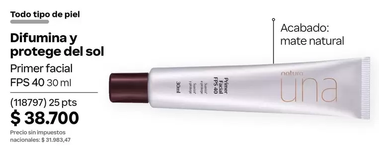 Sol - Difumina y protege del sol Primer facial FPS 40 30 ml (118797)