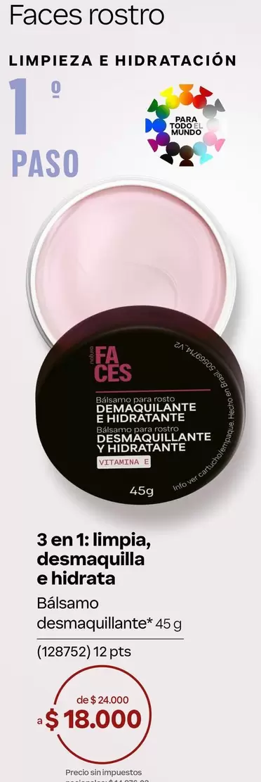 Brasil - Desmaquillante e Hidratante