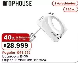 Origen - Licuadora B-36 Cod. 627524