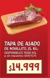 TAPA DE ASADO DE NOVILLITO