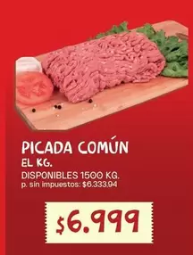 PICADA COMÚN EL KG.