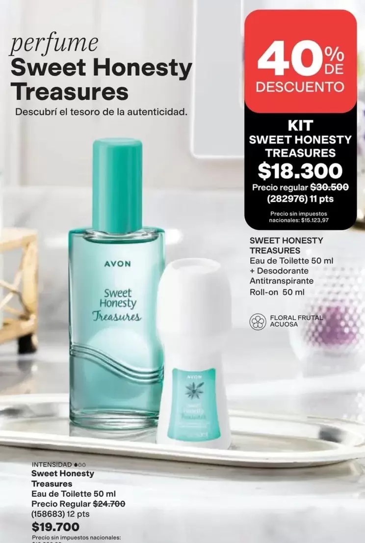 Avon - Sweet Honesty Treasures Kit