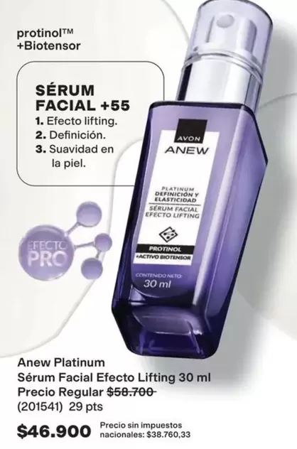 Pro - Sérum Facial Efecto Lifting 30 ml