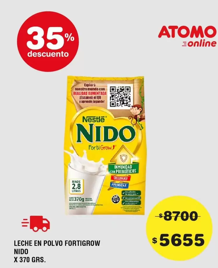 Nido - LECHE EN POLVO FORTIGROW