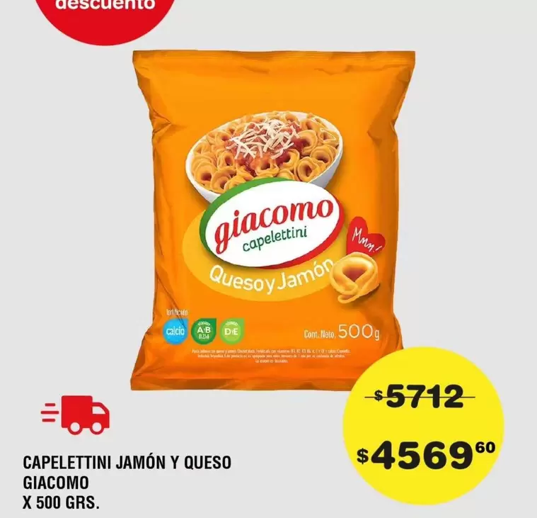 Giacomo - CAPELLETTINI JAMÓN Y QUESO