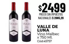 Malbec - Vino x 750 Ml. Cód:45757