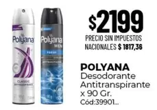 Polyana - Desodorante Antitranspirante x 90 Gr.
