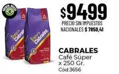 Cabrales - Café Súper x 250 Gr. Cód:3656