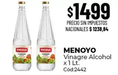Menoyo - Vinagre Alcohol x 1 Lt. Cód:2442