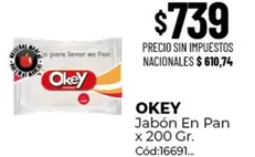 Okey - Jabón En Pan x 200 Gr.