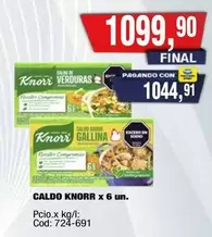 Knorr - CALDO KNORR x 6 un.