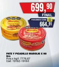 Marolio - Pate y Picadillo X 90 GRS