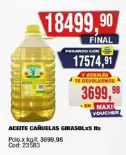 cañuelas - ACEITE CAÑUELAS GIRASOL