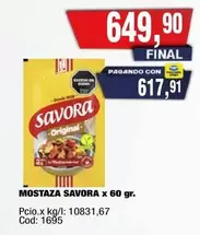 Savora - MOSTAZA
