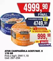 X$ - ATUN CAMPAGNOLA ACEIT/NAT. X