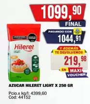 Hileret - Azucar LIGHT X 250 GR