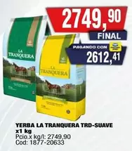 La Tranquera - YERBA LA TRANQUERA TRD-SUAVE
