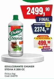 Chuker - Edulcorante Stevia