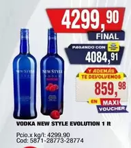 New Style - VODKA NEW STYLE EVOLUTION 1 lt