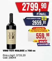 Malbec - VINO YETI MALBEC