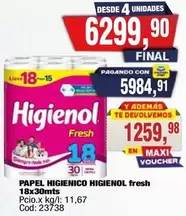 Higienol - PAPEL HIGIENICO