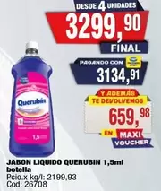 Querubin - JABON LIQUIDO QUERUBIN 1,5ml botella