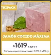 X$ - JAMÓN COCIDO MÁXIMA