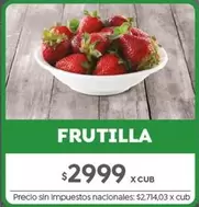 X$ - FRUTILLA