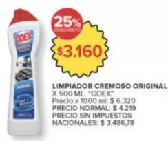 odex - LIMPIADOR CREMOSO ORIGINAL