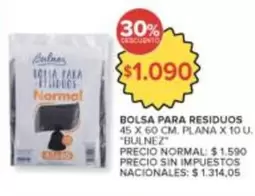 X$ - BOLSA PARA RESIDUOS