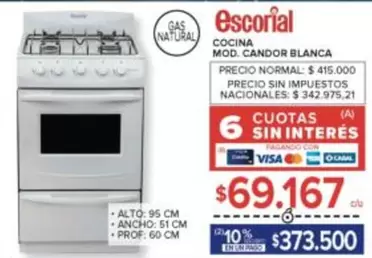 Escorial - COCINA MOD. CANDOR BLANCA