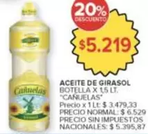 cañuelas - ACEITE DE GIRASOL