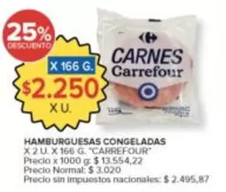 Carrefour - HAMBURGUESAS CONGELADAS