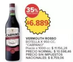 Carpano - VERMOUTH ROSSO