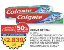 Colgate - CREMA DENTAL TRIPLE ACCION