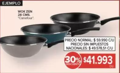 Carrefour - WOK ZEN 28 CMS.