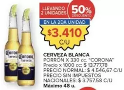Corona - CERVEZA BLANCA PORRÓN