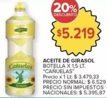 cañuelas - ACEITE DE GIRASOL