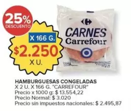Carrefour - HAMBURGUESAS CONGELADAS