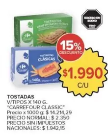 Carrefour - TOSTADAS