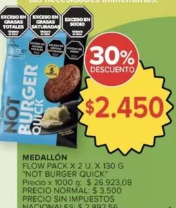 X$ - NOT BURGER QUICK