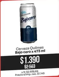 Quilmes - Cerveza Bajo cero