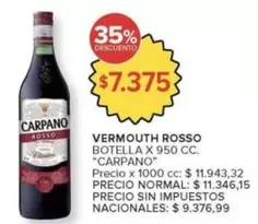 Carpano - VERMOUTH ROSSO