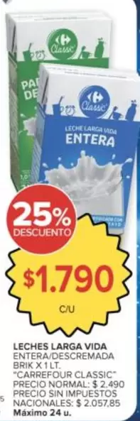 vida - LECHES LARGA VIDA ENTERA/DESC...