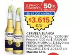 Corona - CERVEZA BLANCA PORRÓN