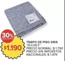Bulnez - TRAPO DE PISO GRIS "BULNEZ"
